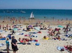 Farniente sur la plage de Carnac