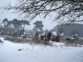 Carnac sous la neige (février 2021)