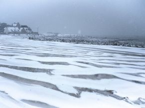 Carnac sous la neige (février 2021)