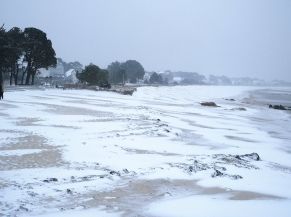 Carnac sous la neige (février 2021)