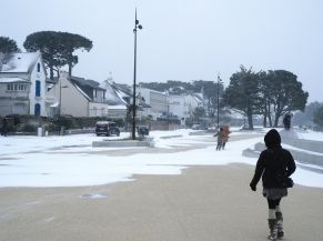 Carnac sous la neige (février 2021)