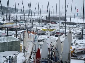 Carnac sous la neige (février 2021)