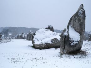 Carnac sous la neige (février 2021)