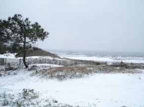 Carnac sous la neige (février 2021)