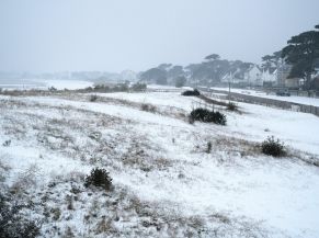 Carnac sous la neige (février 2021)