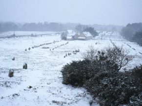 Carnac sous la neige (février 2021)