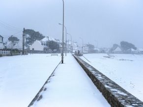 Carnac sous la neige (février 2021)