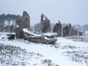 Carnac sous la neige (février 2021)