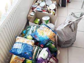Collecte solidaire de denrées alimentaires à l'école publique des Korrigans