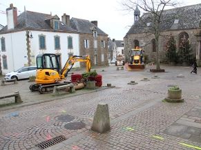 Réhabilitation du secteur nord de l'église, dans le bourg