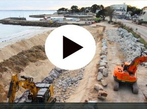 Renforcement du trait de côte et création d'une esplanade au Boulevard de La Plage_Juin 2019