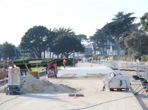 Travaux bd Plage