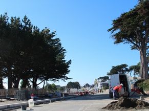 TRavaux boulevard de la Plage