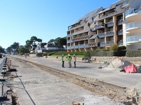 Travaux d'aménagement du Boulevard de la Plage