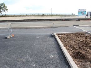 Travaux d'aménagement du boulevard de la plage