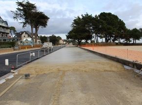 Travaux d'aménagement du boulevard de la Plage