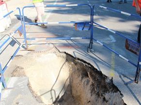 Travaux d'aménagement du Boulevard de la Plage