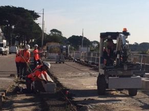 Travaux d'aménagement du Boulevard de la Plage