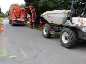 Travaux d'assainissement par AQTA avenue Duguesclin