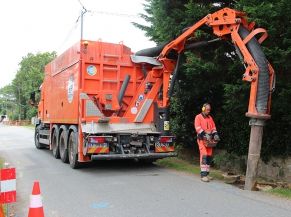 Travaux d'assainissement par AQTA avenue Duguesclin