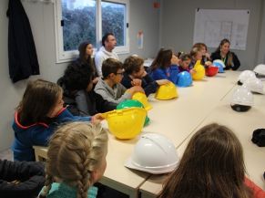 Visite du chantier du futur restaurant scolaire (école publique) 