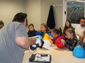 Visite du chantier du futur restaurant scolaire (école publique) 