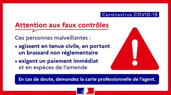 Coronavirus_Alerte aux contrôles