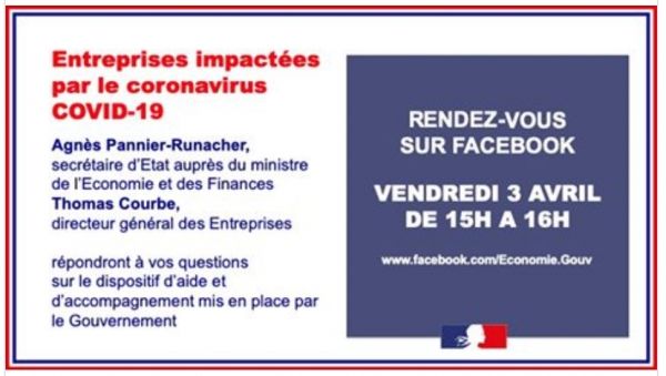 Coronavirus_Facebook live Ministre des Finances de l'Action publique _ Vendredi 3 avril 2020