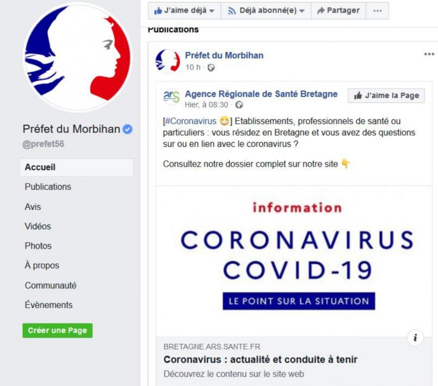 Coronavirus_Préfecture_ARS_12 mars 2020