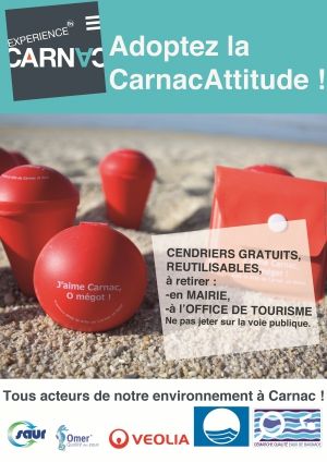 Affiche cendriers de plage - version après intégration recom Agence signe des Temps