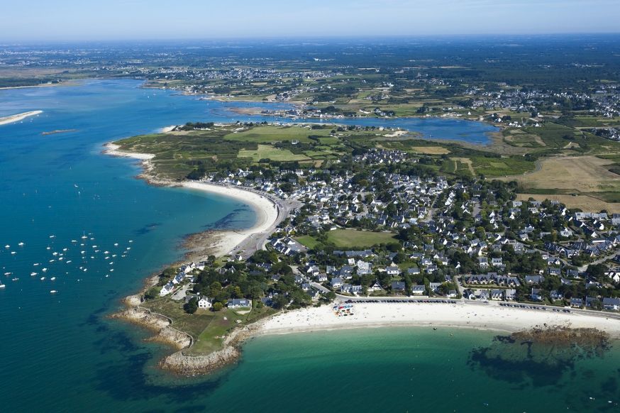 Vue aérienne de Carnac