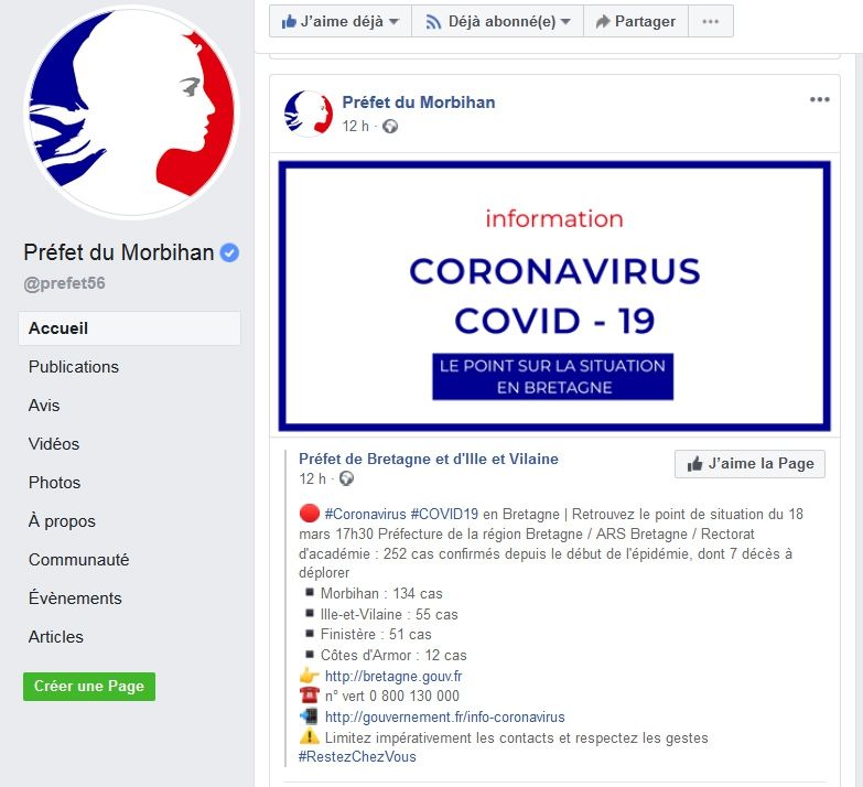 Coronavirus_Point d'étape le jeudi 19 mars 2020